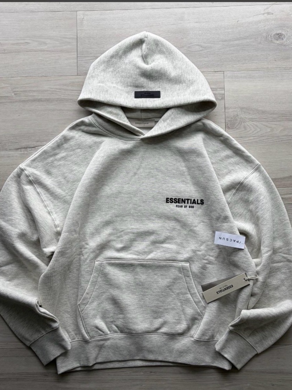Fear of God Essentials Heather Gray Pullover Hoodie